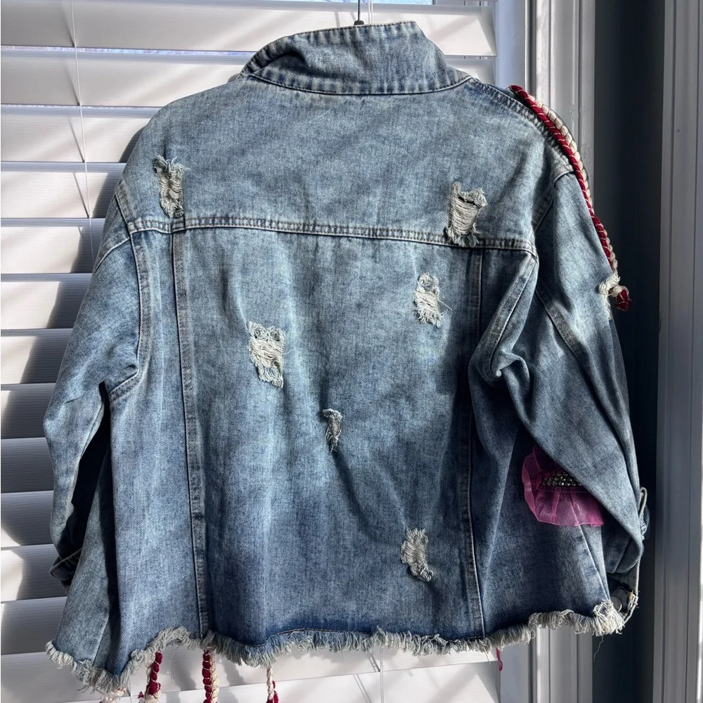 Eclectic denim/jean jacket - Picture 2 of 5